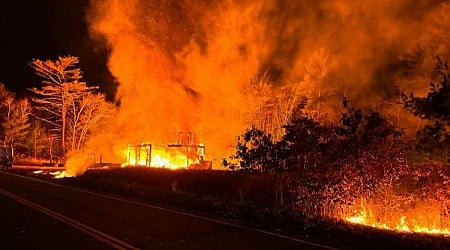 Large building and brush fire on the South Shore being investigated as possible arson