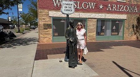 Wish You Were Here: Standing on a corner in Winslow, Arizona