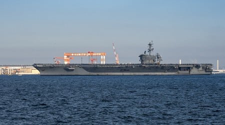 US Aircraft Carrier Returns to Allied Naval Base Near China Seas