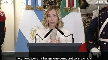 Giorgia Meloni definisce Gonzalez “presidente eletto” del Venezuela: “Non riconosciamo la vittoria di Maduro”