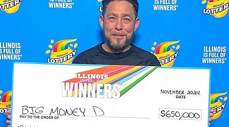 Chicago lottery winner scores $650k using numbers honoring his late wife