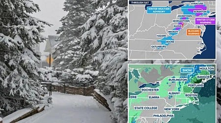 Upstate New York blasted by winter storm, rain as major airports face travel delays