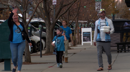 Switchbacks fans take to the streets of Downtown Colorado Springs to celebrate the team's championship