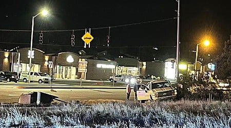 Car crash causes power outage and shuts down lanes on Garden of the Gods Rd