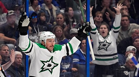 Goals from Duchene, Hintz give Stars franchise its 2,000th win in game against Lightning