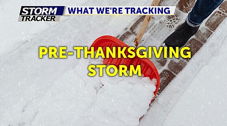 Tracking multiple waves of rain & snow ahead of Thanksgiving