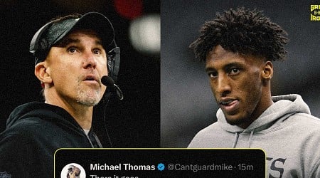 Michael Thomas, NFL Fans Troll Dennis Allen, Saints as HC Fired After Panthers Loss