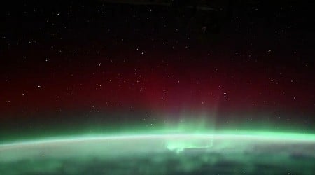 Watch this stunning aurora unfold from 257 miles above Earth