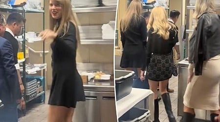 Watch how Taylor Swift and famous gal pals snuck out of LA hotspot to avoid crowds