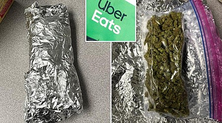 NJ Uber Eats driver finds large bag of marijuana in what she thought was burrito delivery