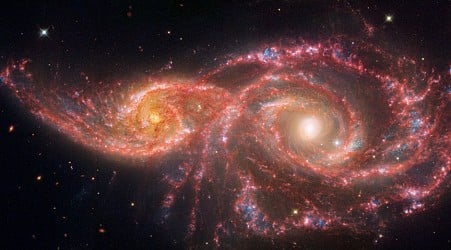 ‘Blood-Soaked’ Eyes: NASA’s Webb, Hubble Examine Galaxy Pair