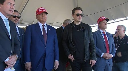 WATCH: Trump joins Elon Musk in Texas for SpaceX Starship launch