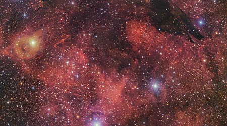 See the dramatic and spooky Dark Wolf Nebula