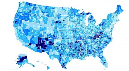 2 maps show how Americans rely on income like Social Security more than they used to