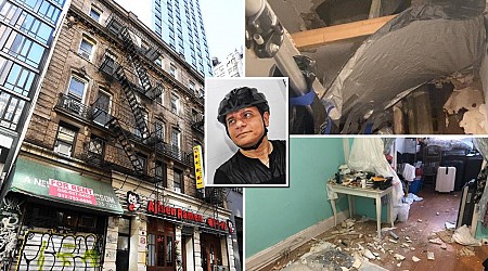 NYC tenant forced to wear helmet in bathroom as building crumbles: 'Our lives are miserable'