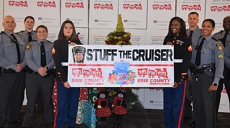 Erie County Toys for Tots asks public to 'Stuff the Fire Engine' with Christmas gifts