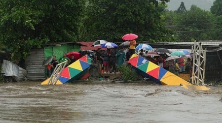 Flash floods and mudslides threat as tropical storm drenches Honduras