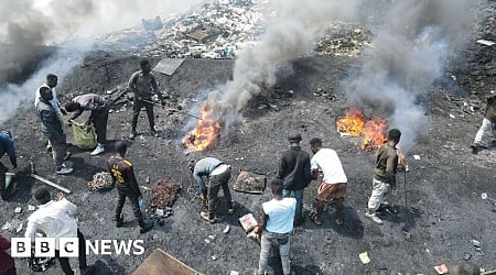 Burning old TVs to survive: The toxic trade in electrical waste