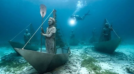 Underwater Sculptures in Grenada Act as Artificial Reefs While Sending an Important Message About Climate Change