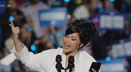 Cardi B Fires 'Up' Crowd at Kamala Harris Rally in Milwaukee