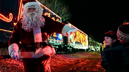 Santa’s annual train visit delivers hope and magic to one corner of coal country