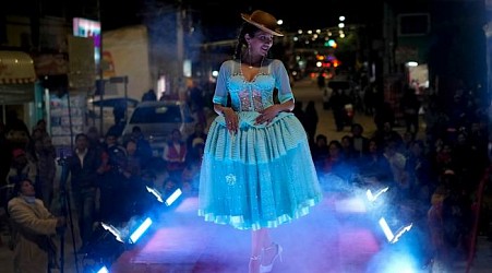 In Bolivia's scrappy highlands, proud Indigenous Cholas take the runway by storm