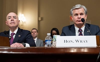 Mayorkas, Wray draw fire for declining to testify in public at threats hearing