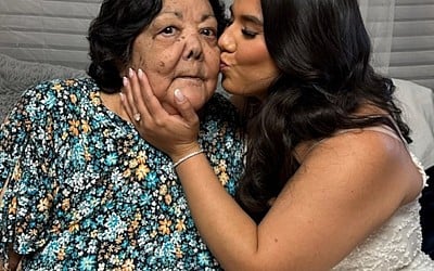 WATCH: Bride visits grandma at nursing home on wedding day since she can't attend