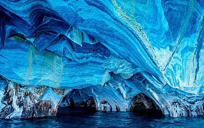 Marble Caves: Chile's ethereal turquoise caverns with 'mineral ice cream' on the walls