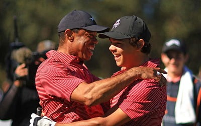 Tiger Woods, Son Charlie Finish 2nd at PNC Championship; Team Langer Wins in Playoff