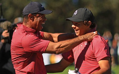 Video: Tiger Woods Says He's 'So Happy' for Charlie After Son's 1st Hole-in-One