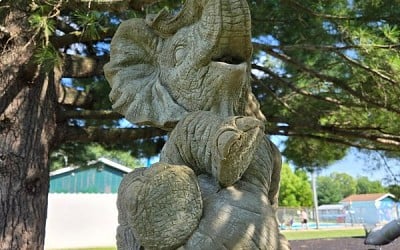 Norma Jean Circus Elephant Monument in Oquawka, Illinois