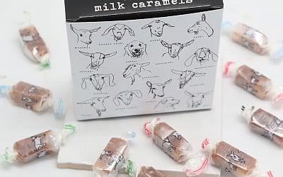 Goat milk caramels from Vermont make great hostess gifts