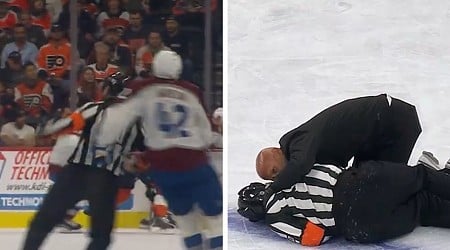 NHL Ref Hospitalized After Scary Collision With Player