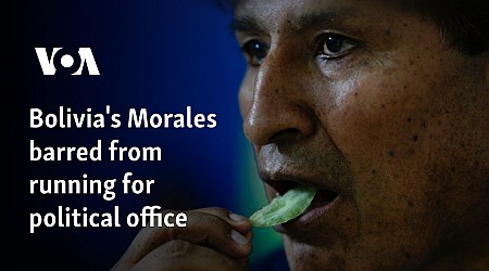 Bolivia's Morales barred from running for political office