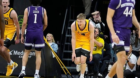 Iowa beats Northwestern at the buzzer; Loyola wins at home