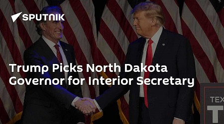 Trump Picks North Dakota Governor for Interior Secretary