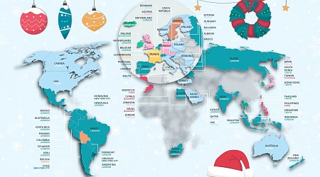 Where the World Wants to Travel for Christmas This Year, Mapped