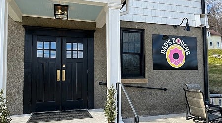 Dads Cooking Breakfast At Newest Doughnut Shop In Eastern Connecticut