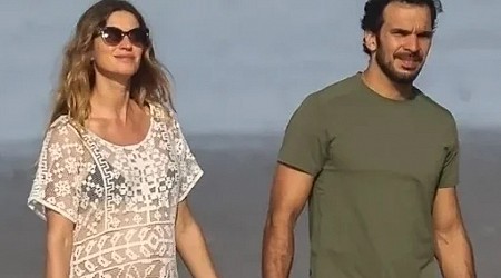 Já dá para ver: escolha de moda de Gisele Bundchen evidencia barriga de grávida