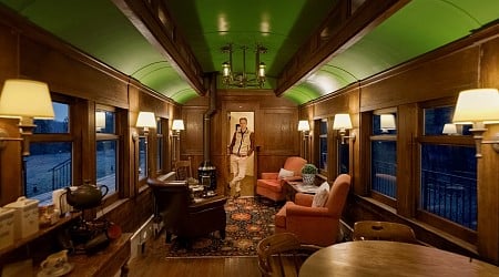 Look inside in this abandoned train car turned Airbnb in Idaho