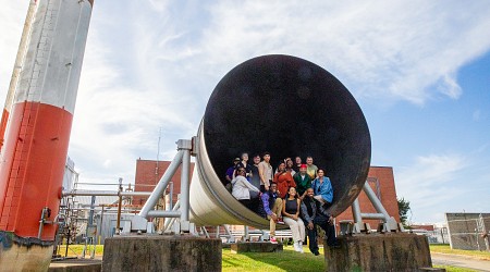 The Cast and Crew of “Ain’t Too Proud” Visit NASA Langley