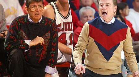 Rick Pitino dons replica of Lou Carnesecca sweater to honor late St. John's coach