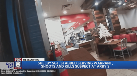 Shelby, Ohio, Arby's officer-involved shooting, stabbing