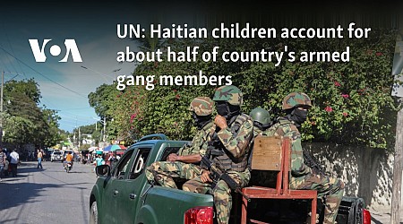 UN: Haitian children account for about half of country's armed gang members