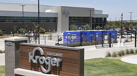 A federal judge temporarily halts the proposed supermarket merger of Kroger and Albertsons