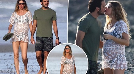 Pregnant Gisele Bündchen spotted kissing Joaquim Valente on romantic Costa Rica vacation