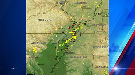 Seven earthquakes shake areas around New Madrid fault line