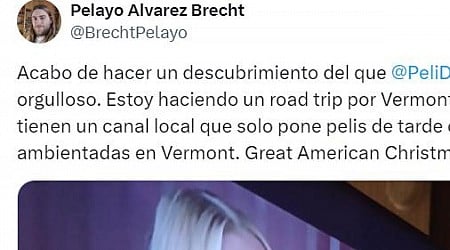 Está de viaje en Vermont y muestra lo que encuentra en la televisión: responde hasta Peli de Tarde