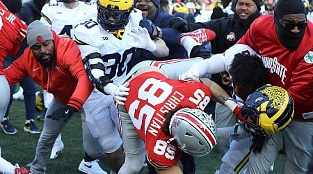 Lawmaker aims to make flag-planting a felony after Ohio State-Michigan brawl